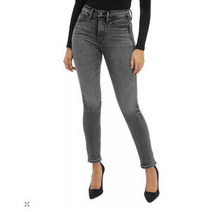 GOOD AMERICAN NWT Good Legs Stovepipe Cigarette Denim Jeans in Black214 // 15